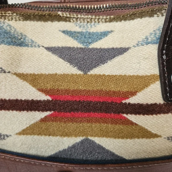NWOT Pendleton Trail Wyeth Dome Purse & Coin Purse - Leather & Wool - Picture 5 of 15